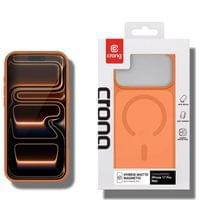 Magsafe Калъф за iPhone 17 Pro Max, Crong Hybrid Matte Magnetic Case, Оранжев - 3