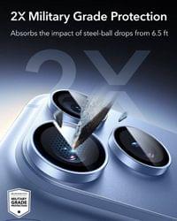 Протектор за Камерата на iPhone 18 Pro Max/ 18 Pro, ESR Armorite Camera Lens Glass, Син - 3 Протектор за Камерата на iPhone 18 Pro Max/ 18 Pro, ESR Armorite Camera Lens Glass, Син - 3