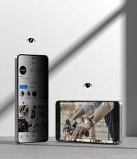 Затъмняващ Протектор за Samsung S26, Ringke Privacy Easy Slide Glass 2бр., Черен - 5 Затъмняващ Протектор за Samsung S26, Ringke Privacy Easy Slide Glass 2бр., Черен - 5