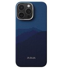 Magsafe Калъф за iPhone 16 Pro Max, Pitaka Edge Over the Horizon Case, Син - 2