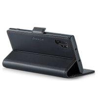 Кожен Калъф за Samsung Note 10 Plus, RFID Blocking Book Case, Черен - 3 Кожен Калъф за Samsung Note 10 Plus, RFID Blocking Book Case, Черен - 3