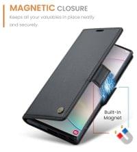 Кожен Калъф за Samsung Note 10 Plus, RFID Blocking Book Case, Черен - 9 Кожен Калъф за Samsung Note 10 Plus, RFID Blocking Book Case, Черен - 9