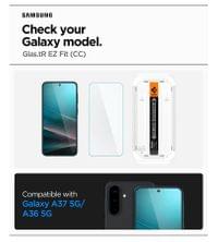 Стъклен Протектор за Samsung A37, Spigen EZ Fit Glass tR, Прозрачен - 2 Стъклен Протектор за Samsung A37, Spigen EZ Fit Glass tR, Прозрачен - 2