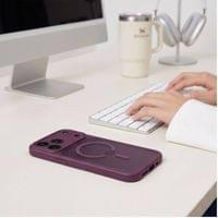 Magsafe Калъф за iPhone 18 Pro/ 17 Pro, Tech-Protect BasicMag Matte Case, Бордо - 6 Magsafe Калъф за iPhone 18 Pro/ 17 Pro, Tech-Protect BasicMag Matte Case, Бордо - 6