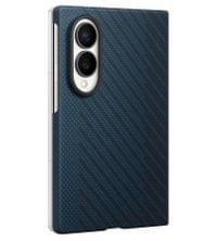 Оригинален Калъф за Samsung Z Fold 8, Carbon Magnet Case EF-KF971SNEGWW, Син - 2