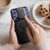 Magsafe Калъф с Капак за Камера и Стойка за Samsung A57, Tech-Protect Kevlar Aura Case, Черен - 4 Magsafe Калъф с Капак за Камера и Стойка за Samsung A57, Tech-Protect Kevlar Aura Case, Черен - 4