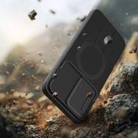Magsafe Калъф с Капак за Камера и Стойка за Samsung A57, Tech-Protect Kevlar Aura Case, Черен - 5 Magsafe Калъф с Капак за Камера и Стойка за Samsung A57, Tech-Protect Kevlar Aura Case, Черен - 5
