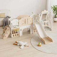 Детски приключенски център за игра 11 в 1 с пързалка,... - 1