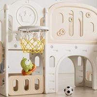 Детски приключенски център за игра 11 в 1 с пързалка,... - 3