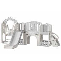 Мини детска крепост за игра с пързалка - 1