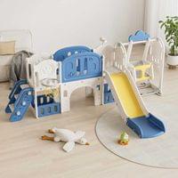 Детски приключенски център за игра 11 в 1 с пързалка,... - 1