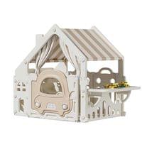 Пластмасова детска къщичка за игра с маса за конструктори - 1