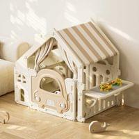 Пластмасова детска къщичка за игра с маса за конструктори - 2