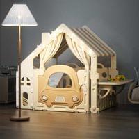 Пластмасова детска къщичка за игра с маса за конструктори - 3