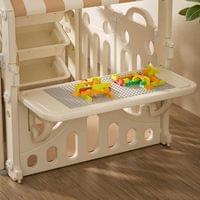 Пластмасова детска къщичка за игра с маса за конструктори - 5