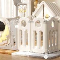 Детска къщичка с ограда и баскетболен кош - Космонавт - 3