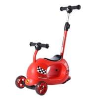 Детска тротинетка с родителски контрол Ferrari 4 в 1 –... - 1