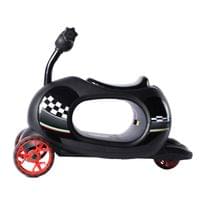 Детска тротинетка с родителски контрол Ferrari 4 в 1 – черна - 3