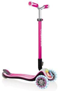 Тротинетка Elite Prime със светещи колела - Розова - 1
