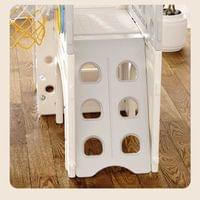 Детски център за игра с пързалка, къща и баскетболен кош - 3