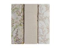 Комплект 3 бр муселинови пелени 75х75 см Secret Garden Beige - 1