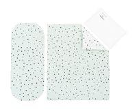 Бебешки спален комплект за количка 6 части Bear with me Mint - 2