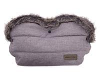 Ръкавица за количка Fur Melange Grey - 1