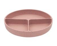 Чиния с отделения и вакуумно дъно Platinum Silicone Blush - 1