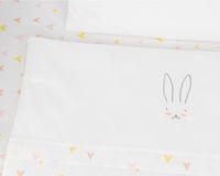 Бебешки спален комплект за мини-кошара 5ч Rabbits in Love - 2