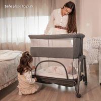 МИНИ КОШАРА LAYLA 2В1 GREY С ПАДАЩА ПРЕГРАДА  - 11