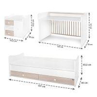 ЛЕГЛО MiniMAX 190/72 ЦВЯТ БЯЛО/СВЕТЪЛ ДЪБ  NEW - 23
