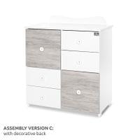 ШКАФ ЦВЯТ БЯЛО/STONE GREY-2BOX - 7