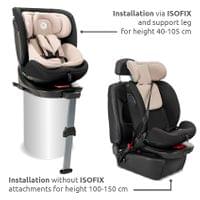 СТОЛ ЗА КОЛА CONCORD PRO PINK i-Size ISOFIX 40-150 - 16