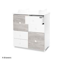 ШКАФ ЦВЯТ БЯЛО/КАФЕ-2BOX - 9
