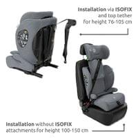 СТОЛ ЗА КОЛА RIO ISOFIX 76-150CM - 48 СТОЛ ЗА КОЛА RIO ISOFIX 76-150CM - 48