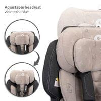 СТОЛ ЗА КОЛА ANDROMEDA ISOFIX 76-150CM ROSE STARS - 11