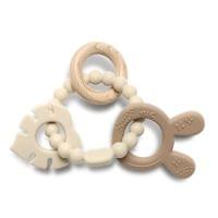 СИЛИКОНОВА ГРИЗАЛКА С БУК ЗАЙЧЕ NATURAL BEIGE - 2