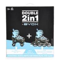 Ролери-кънки Double 2в1 розов S-(30-33) - 11