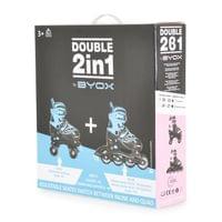 Ролери-кънки Double 2в1 розов S-(30-33) - 12