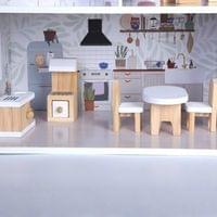 Дървена Kъща за кукли Sarah 8301 - 4