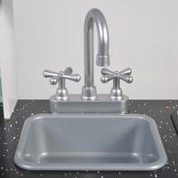 Дървена кухня със светещи котлони 7257 - 3