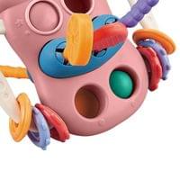 Бебешка сензорна играчка Baby bottle pink - 2