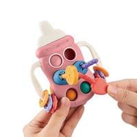 Бебешка сензорна играчка Baby bottle pink - 5
