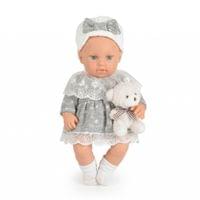 Кукла 30 cm Lovely Baby със сива рокля LS1255-11 - 2