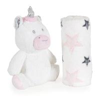 Бебешко одеяло 90/75 cm с играчка Unicorn Stars - 1