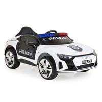 Акумулаторна кола Audi RS e-tron 717 бял полиция - 1