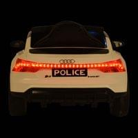 Акумулаторна кола Audi RS e-tron 717 бял полиция - 8