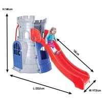 Пързалка замък 166см 07962 сив - 2