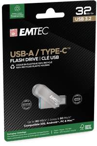 32GB EMTEC D280 TYPE-C + TYPE-A - 2