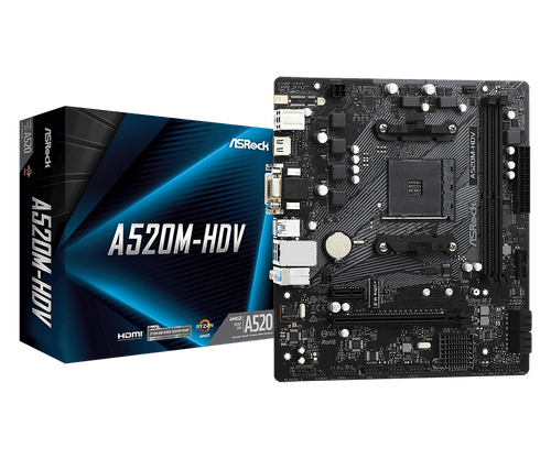 ASROCK A520M-HDV /AM4 - 1